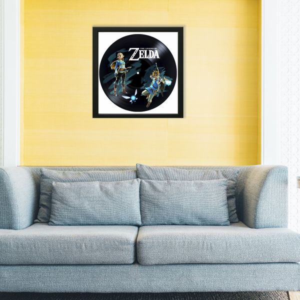 Vinyl Record Decor in a Wooden Frame The Legend of Zelda 14" UF-Frame-The Legend of Zelda-2 photo