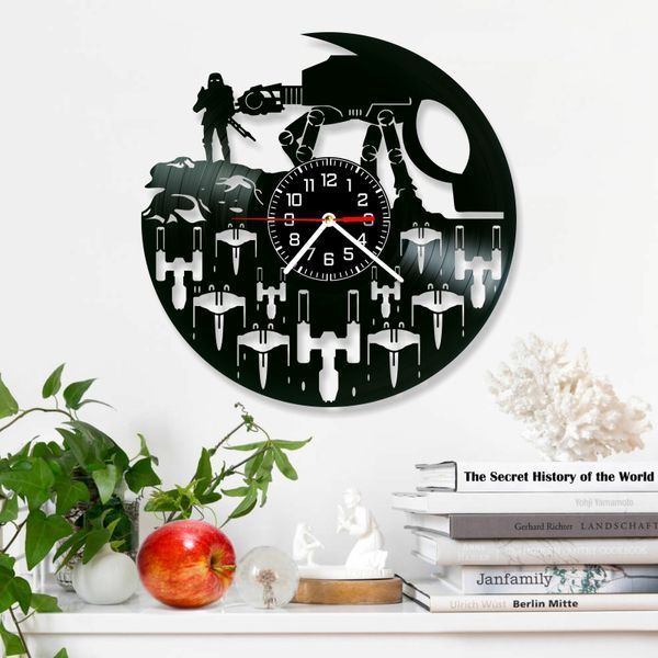 Wall Vinyl Record Clock Star Wars 12" 143-1-16 photo
