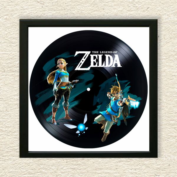 Vinyl Record Decor in a Wooden Frame The Legend of Zelda 14" UF-Frame-The Legend of Zelda-2 photo