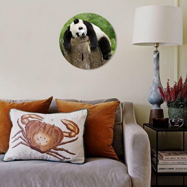 Wall Vinyl Record Clock Panda 12" UF-Clock-Panda-1 photo