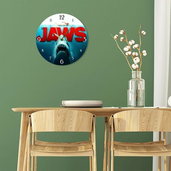 Wall Vinyl Record Clock Jaws 12" UF-Clock-M-Jaws-2 photo