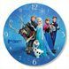 Настінний вініловий годинник Крижане серце, діаметр 30см UF-Clock-C-Frozen-1 фото 1