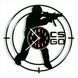 Настінний вініловий годинник Контр-страйк, діаметр 30см Vinyl-Clock-Counter-Strike-2 фото 1