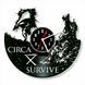 Настінний вініловий годинник Circa Survive, діаметр 30см Vinyl-Clock-Circa Survive-2 фото