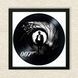 Vinyl Record Decor in a Wooden Frame James Bond 14" 741-4-1 photo 3