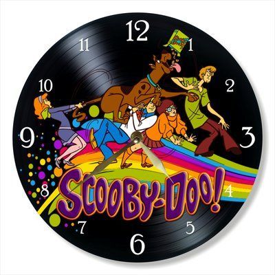Настінний вініловий годинник Скубі-Ду, діаметр 30см UF-Clock-C-Scooby Doo-2 фото