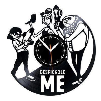 Настінний вініловий годинник Нікчемний Я, діаметр 30см Vinyl-Clock-C-Despicable Me-2 фото