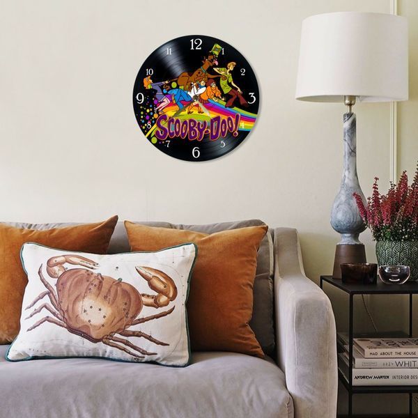 Настінний вініловий годинник Скубі-Ду, діаметр 30см UF-Clock-C-Scooby Doo-2 фото