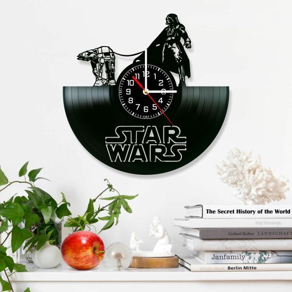 Wall Vinyl Record Clock Star Wars 12" 143-1-17 photo