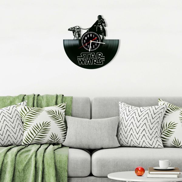 Wall Vinyl Record Clock Star Wars 12" 143-1-17 photo