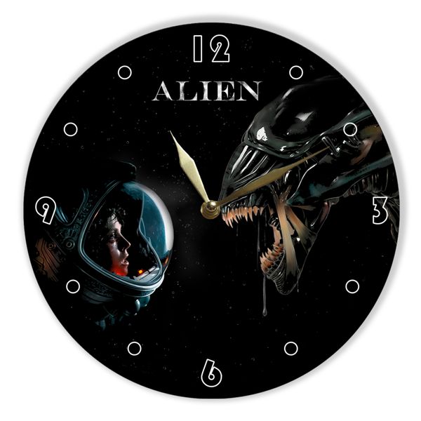 Wall Vinyl Record Clock Alien 12" UF-Clock-M-Alien-1 photo