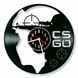 Настінний вініловий годинник Контр-страйк, діаметр 30см Vinyl-Clock-Counter-Strike-2 фото