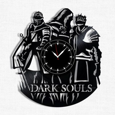 Настінний вініловий годинник Dark Souls, діаметр 30см Vinyl-Clock-Dark Souls-2 фото