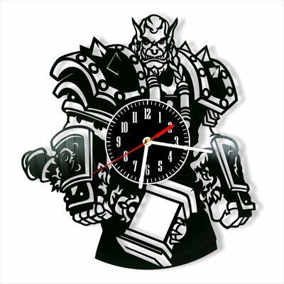 Настінний вініловий годинник Warcraft, діаметр 30см Vinyl-Clock-Warcraft-3 фото