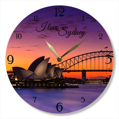 Wall Vinyl Record Clock Sydney 12" UF-Clock-Sydney-1 photo