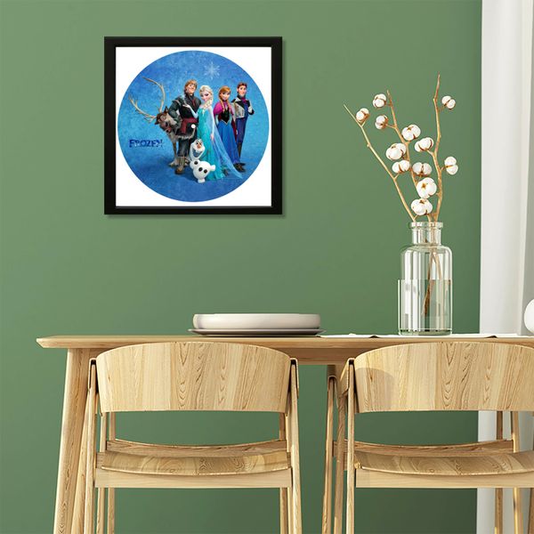 Vinyl Record Decor in a Wooden Frame Frozen 14" UF-Frame-C-Frozen-1 photo