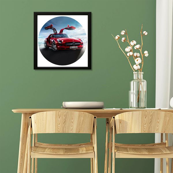 Vinyl Record Decor in a Wooden Frame Mercedes 14" UF-Frame-Mercedes-1 photo