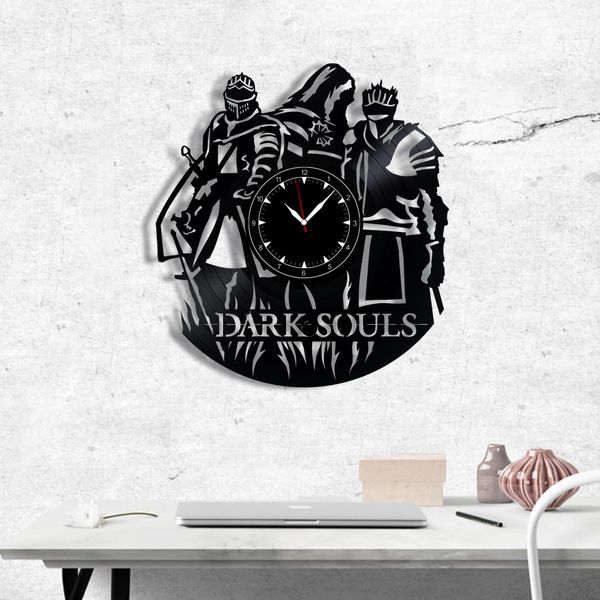 Wall Vinyl Record Clock Dark Souls 12" Vinyl-Clock-Dark Souls-2 photo