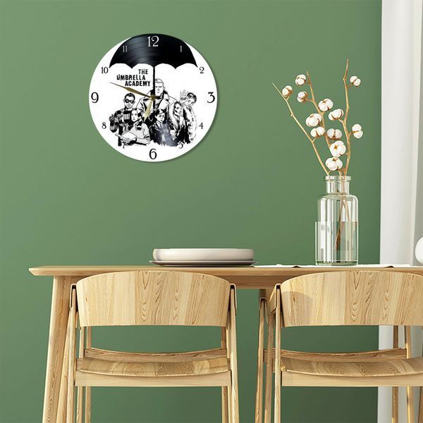 Wall Vinyl Record Clock Umbrella Academy 12" UF-Clock-Umbrella Academy-2 photo