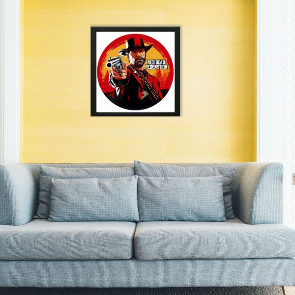 Vinyl Record Decor in a Wooden Frame Red Dead Redemption 14" UF-Frame-Red Dead Redemption-2 photo