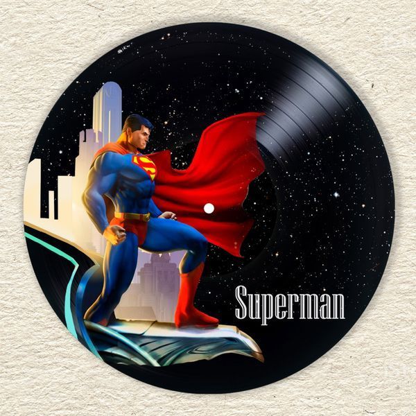 Vinyl Record Decor Superman 12" 300-3-1 photo
