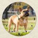 Wall Vinyl Record Clock French Bulldogs 12" UF-Clock-French Bulldogs-2 photo 3