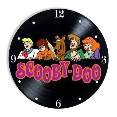 Настінний вініловий годинник Скубі-Ду, діаметр 30см UF-Clock-C-Scooby Doo-5 фото