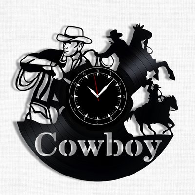 Wall Vinyl Record Clock Cowboy 12" Vinyl-Clock-Cowboy-1 photo