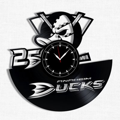 Wall Vinyl Record Clock Anaheim Ducks 12" Vinyl-Clock-Anaheim Ducks-1 photo