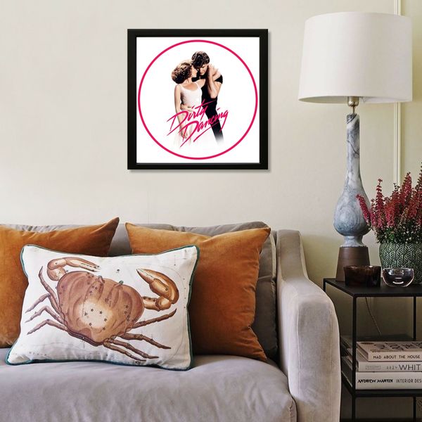 Vinyl Record Decor in a Wooden Frame Dirty Dancing 14" UF-Frame-M-Dirty Dancing-2 photo