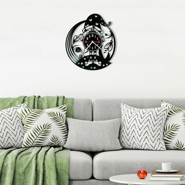 Wall Vinyl Record Clock Gnome 12" Vinyl-Clock-C-Gnome-1 photo