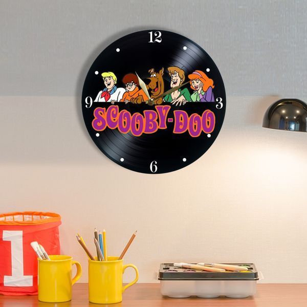 Настінний вініловий годинник Скубі-Ду, діаметр 30см UF-Clock-C-Scooby Doo-5 фото