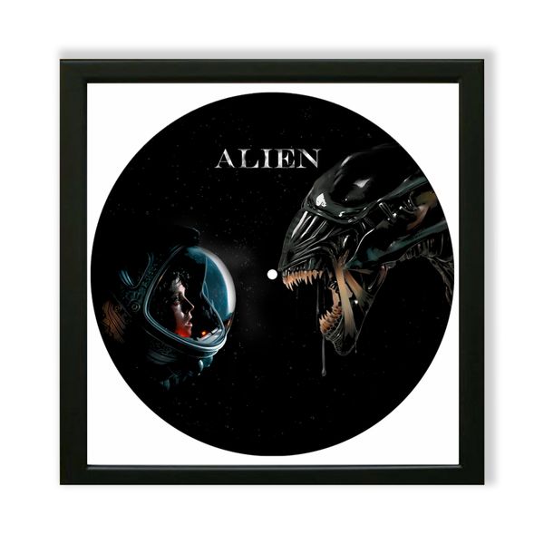 Vinyl Record Decor in a Wooden Frame Alien 14" UF-Frame-M-Alien-1 photo