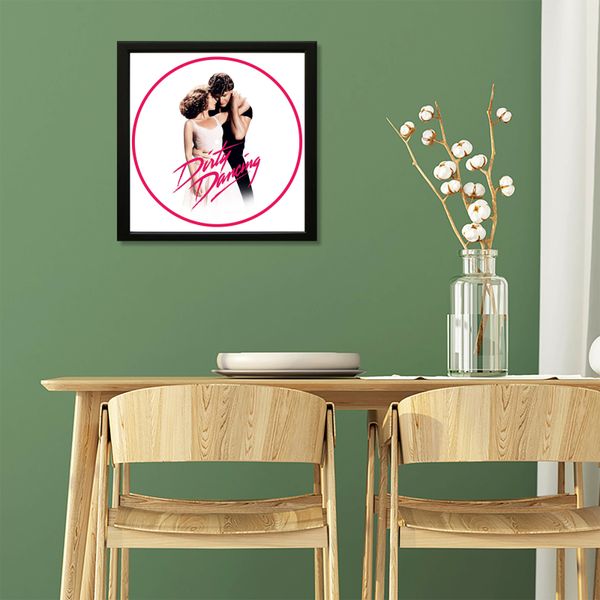 Vinyl Record Decor in a Wooden Frame Dirty Dancing 14" UF-Frame-M-Dirty Dancing-2 photo