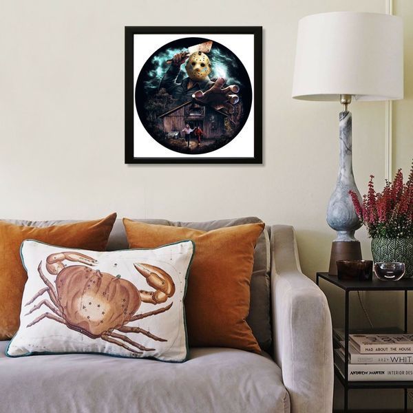 Vinyl Record Decor in a Wooden Frame Jason Voorhees 14" 742-4-1 photo