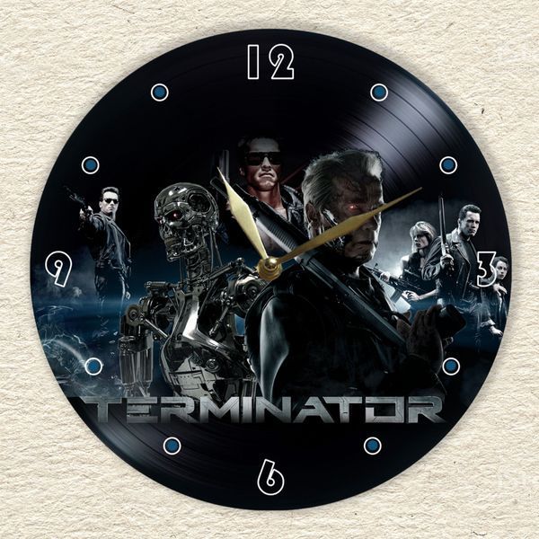 Wall Vinyl Record Clock Terminator 12" 775-2-1 photo