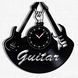 Настінний вініловий годинник Гітара, діаметр 30см Vinyl-Clock-Guitar-1 фото 1