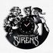 Настінний вініловий годинник Сирени Готем-Сіті, діаметр 30см Vinyl-Clock-Gotham City Sirens-1 фото 1