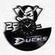 Настінний вініловий годинник Анагайм Дакс, діаметр 30см Vinyl-Clock-Anaheim Ducks-1 фото 1