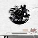 Wall Vinyl Record Clock Cowboy 12" Vinyl-Clock-Cowboy-1 photo 2