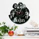 Настінний вініловий годинник The Beatles, діаметр 30см Vinyl-Clock-The Beatles-6 фото 2