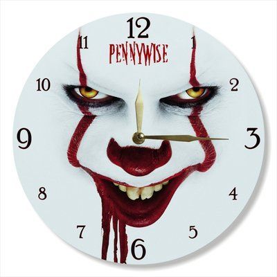 Настінний вініловий годинник Воно, діаметр 30см UF-Clock-M-Pennywise-1 фото