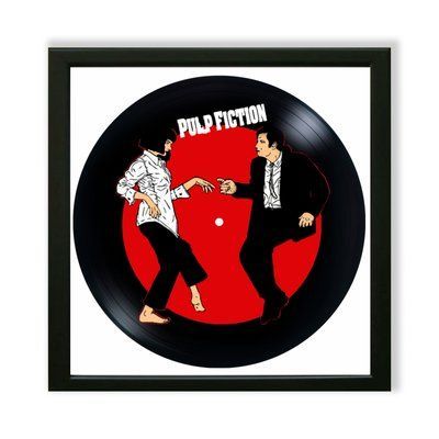 Vinyl Record Decor in a Wooden Frame Pulp Fiction 14" 764-4-1 photo