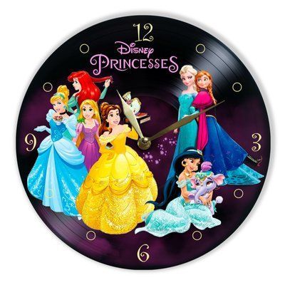 Настінний вініловий годинник Дісней Принцеси, діаметр 30см UF-Clock-C-Disney Princess-1 фото