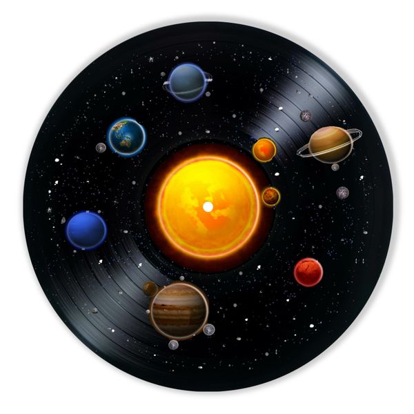 Vinyl Record Decor Planets 12" UF-Decor-Planets-1 photo