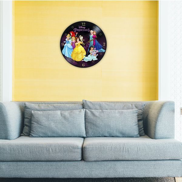 Настінний вініловий годинник Дісней Принцеси, діаметр 30см UF-Clock-C-Disney Princess-1 фото