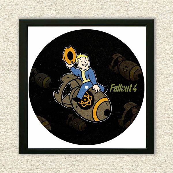 Vinyl Record Decor in a Wooden Frame Fallout 14" UF-Frame-Fallout-2 photo