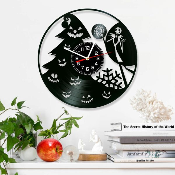 Wall Vinyl Record Clock Nightmare Before Christmas 12" Vinyl-Clock-Nightmare Before Christmas-14 photo