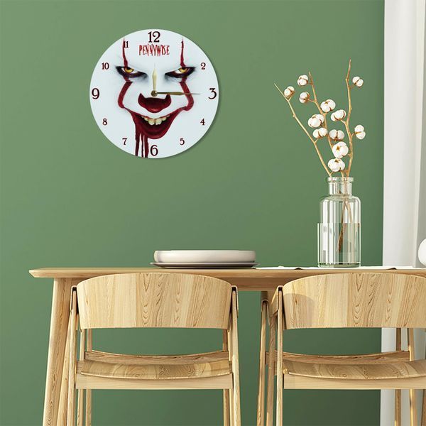 Настінний вініловий годинник Воно, діаметр 30см UF-Clock-M-Pennywise-1 фото