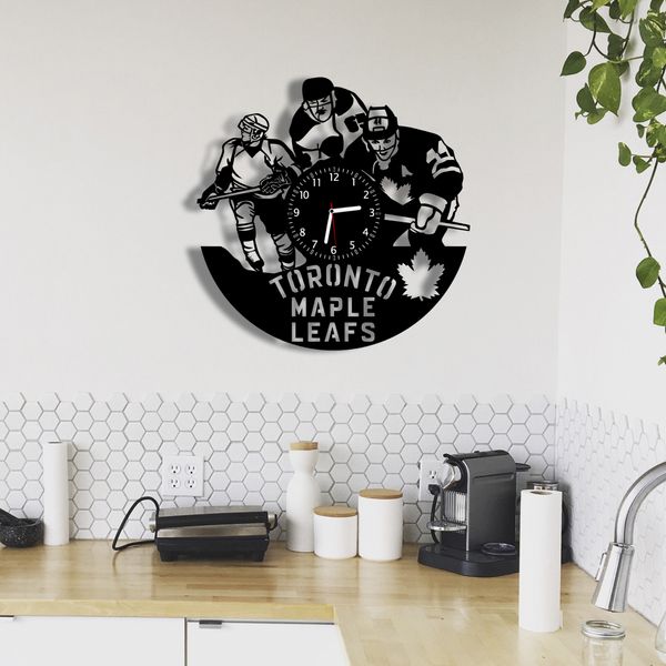 Wall Vinyl Record Clock Toronto Maple Leafs 12" Vinyl-Clock-Toronto Maple Leafs-1 photo